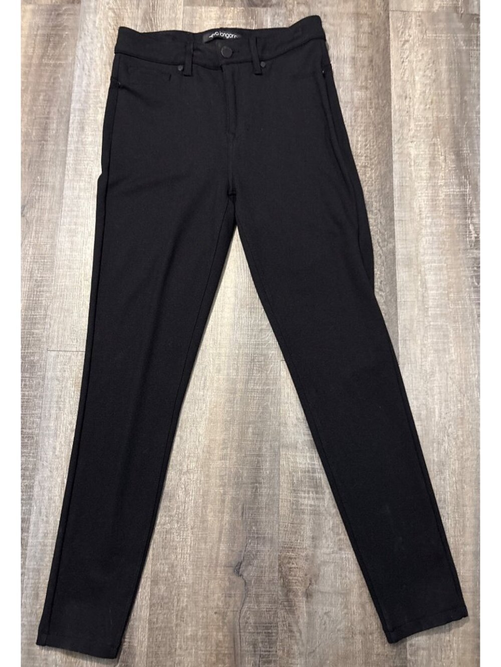 Eva Longoria Skinny Pants Womens Jeggings Slim Black Stretchy Jeans High Rise 10